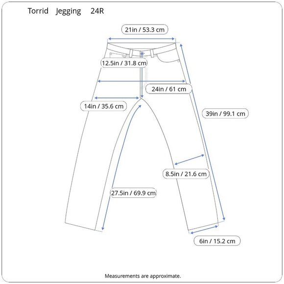 Torrid Distressed Ripped Stretch High Rise Skinny Leg Blue Jeggings 24 Regular - Picture 15 of 16